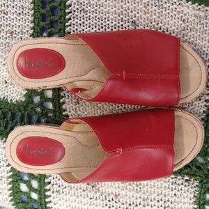 Cute Red Slide Sandals